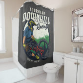 Personalisierter Bergpass Duschvorhang (Beispiel)