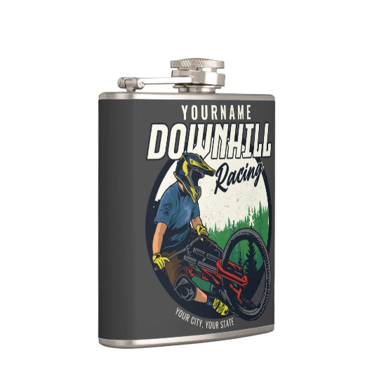 Personalisierter Bergpass Flachmann (Rechts)