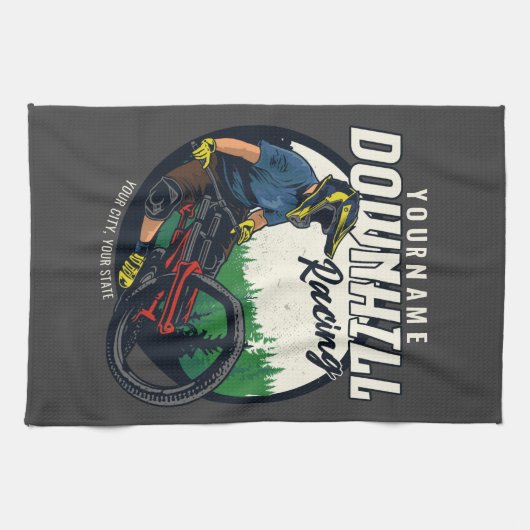 Personalisierter Bergpass Geschirrtuch (Horizontal)