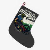 Personalisierter Bergpass Großer Weihnachtsstrumpf (Vorderansicht (hängend))