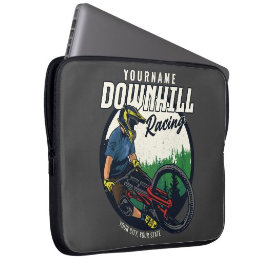 Personalisierter Bergpass Laptopschutzhülle (Vorne Rechts)