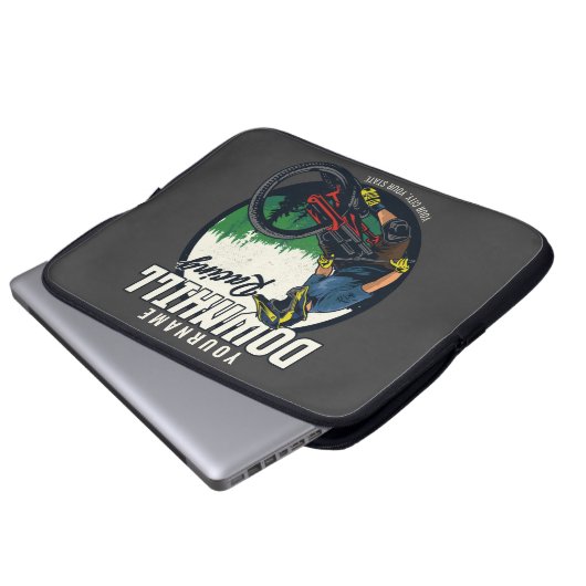 Personalisierter Bergpass Laptopschutzhülle (Vorne Knopf)