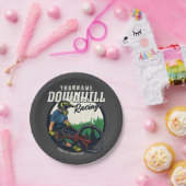 Personalisierter Bergpass Pappteller (Party)