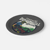 Personalisierter Bergpass Pappteller (Schrägansicht)