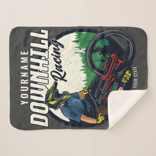 Personalisierter Bergpass Sherpadecke (Vorderseite (Horizontal))