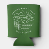 Personalisierter Bergsee Dosenkühler (Rückseite)