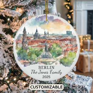 Personalisierter Berlin-Schmuck, Deutschland-Gesch Keramik Ornament