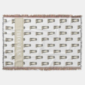 Personalisierter Berner Berghund Decke (Vorderseite)