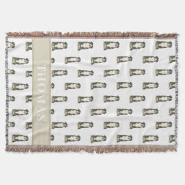 Personalisierter Berner Berghund Decke