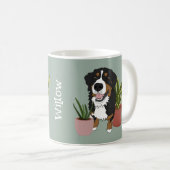 Personalisierter Berner Berghund Kaffeetasse (VorderseiteRechts)