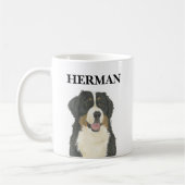 Personalisierter Berner Berghund Kaffeetasse (Links)