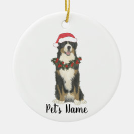 Personalisierter Berner Berghund Keramik Ornament