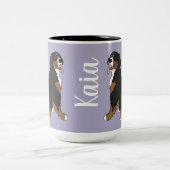 Personalisierter Berner Berghund Zweifarbige Tasse (Mittel)