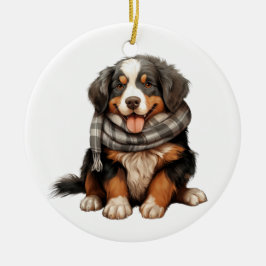 Personalisierter Berner Hund Keramik Ornament