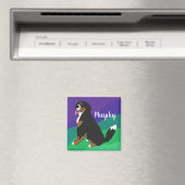 Personalisierter Berner Hund Welpe Magnet (In Situ (Geschirrspüler))