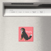 Personalisierter Berner Hund Welpe Magnet (In Situ (Geschirrspüler))