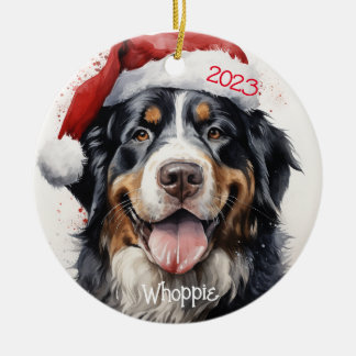 Personalisierter Berner Hundeschmuck Keramik Ornament