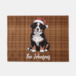 Personalisierter Berner Sennenhund Weihnachten Fußmatte