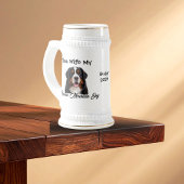 Personalisierter Bernhardiner Hund Bierglas