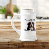 Personalisierter Bernhardiner Hund Bierglas