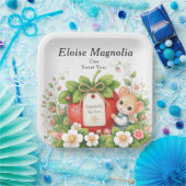 Personalisierter Berry Sweet Square Geburtstagstel Pappteller (Party)