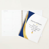 Personalisierter Beruf - Elegantes Gold & Blue Planer (Anzeige)