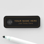 Personalisierter Beruflicher Blick 3" x 1" Rechtec Namensschild (Beispiel)