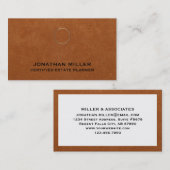 Personalisierter Beruflicher Lederdruck Visitenkarte (Vorne/Hinten)