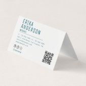Personalisierter Beruflicher QR-Code hinzugefügt B Visitenkarten (Rückseite)