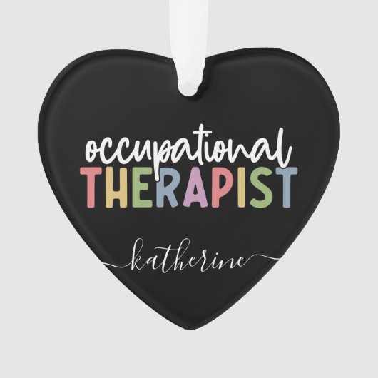 Personalisierter Berufstherapeut OT Geschenke Ornament (Vorderseite)