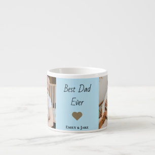 Personalisierter Best Dad Ever Espresso-Becher mit Espressotasse