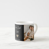Personalisierter Best Dad Ever Espresso-Becher mit Espressotasse (Vorderseite Rechts)