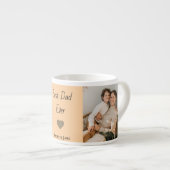 Personalisierter Best-Dad-Ever-Espresso-Becher mit Espressotasse (Vorderseite Rechts)