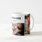 Personalisierter Best-Dad-Ever-Fotomug – Benutzerd Kaffeetasse (VorderseiteRechts)