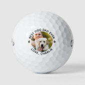 Personalisierter Best Dog Vater je benutzerdefinie Golfball (Vorderseite)