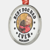 Personalisierter Best Dog Vater je benutzerdefinie Ornament Aus Metall (Links)