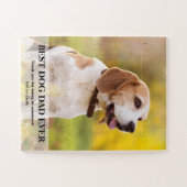 Personalisierter Best Dog Vater je Foto Puzzle (Horizontal)