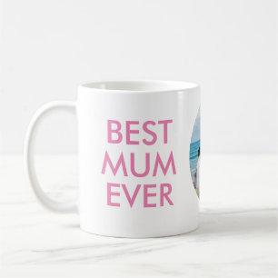 Personalisierter Best Mum ever Becher mit Foto Kaffeetasse