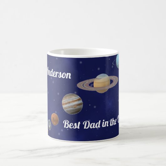 Personalisierter Best Vater im Universum! Kaffeetasse (Mittel)