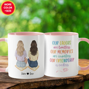 Personalisierter Beste-Freundin-Tasse für Frauen Tasse
