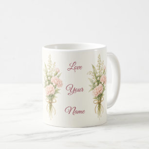 Personalisierter Beste-Mutter-aller-Zeiten-Blumen- Kaffeetasse
