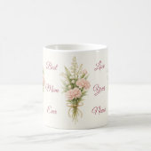 Personalisierter Beste-Mutter-aller-Zeiten-Blumen- Kaffeetasse (Mittel)