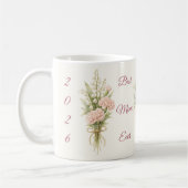 Personalisierter Beste-Mutter-aller-Zeiten-Blumen- Kaffeetasse (Links)