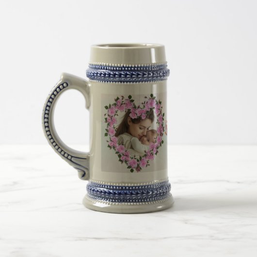 Personalisierter Beste-Mutter-aller-Zeiten-Doppel- Bierglas (Links)