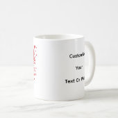 Personalisierter 'Beste Mutter der Welt'-Foto-Mug  Kaffeetasse (VorderseiteRechts)