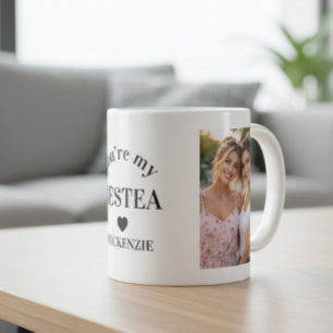 Personalisierter Bestea (Bestie + Tee) Text 2 Foto Kaffeetasse