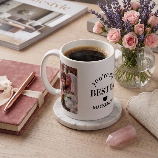 Personalisierter Bestea (Bestie + Tee) Text 2 Foto Kaffeetasse