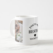Personalisierter Bestea (Bestie + Tee) Text 2 Foto Kaffeetasse (Vorderseite Links)