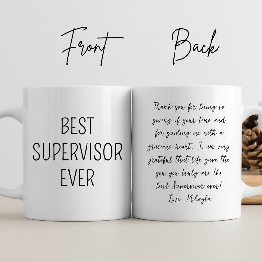 Personalisierter bester Berater für jeden Manager Tasse