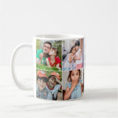Personalisierter Bester Bonus Vater je 6 FotoColla Kaffeetasse (Links)